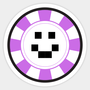 Purple Violet Quackity Casino Sticker